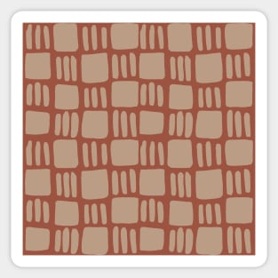 Abstract squares - neutral Sticker